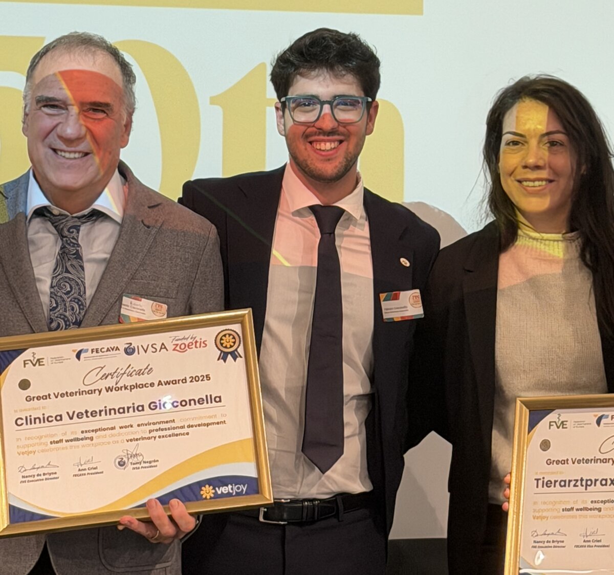 Premiazione Great Veterinary Workplace Award, FVE